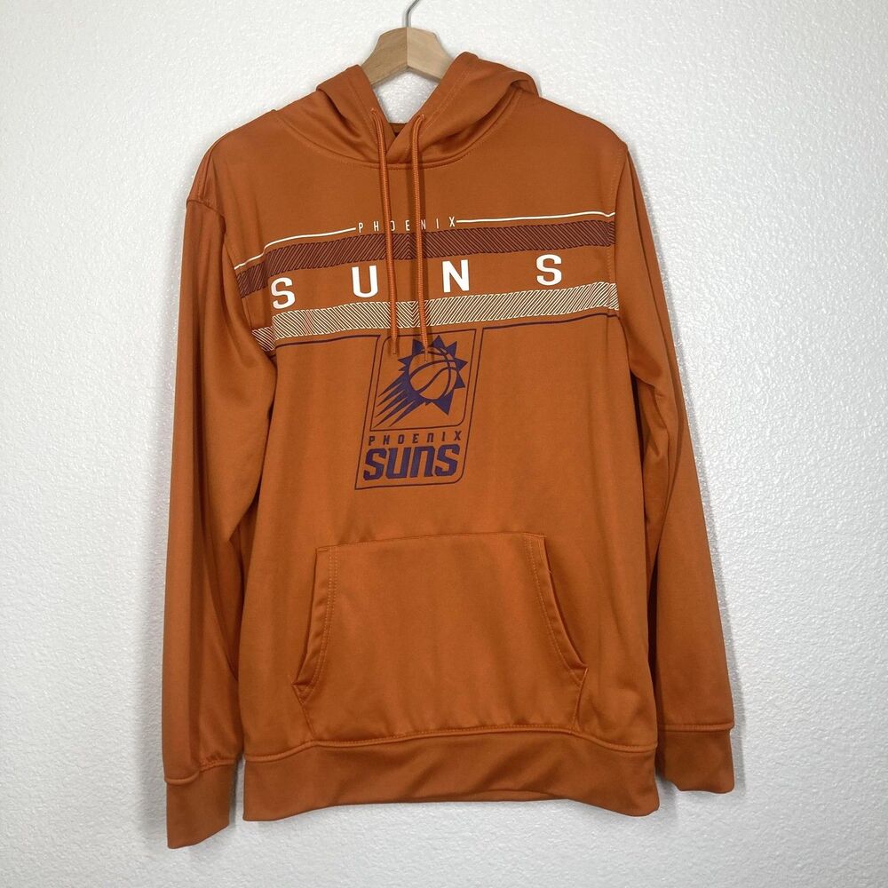 Phoenix Suns Hoodie Mens Medium Orange NBA Basketball Sweatshirt Ultra Game